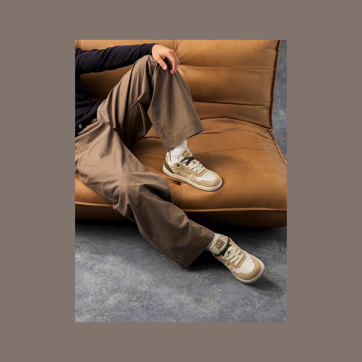 Mustang Free Miami Piel Blanco Beige Verde para hombre — vista 4