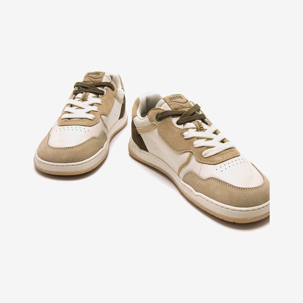Mustang Free Miami Piel Blanco Beige Verde para hombre — vista 8